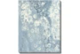 42X52 Blue Scalloped With Silver Frame  - Signature