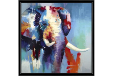 26X26 The Mighty Elephant With Black Frame