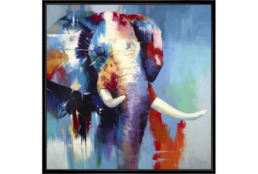 38X38 The Mighty Elephant With Black Frame