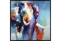 47X47 The Mighty Elephant With Black Frame  - Signature