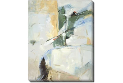 40X50 Abstract View Into The Valley With Gallery Wrap Canvas - Signature