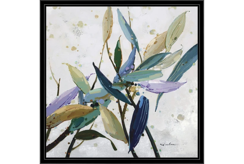 26X26 Multi Color Leaves With Black Frame - 360