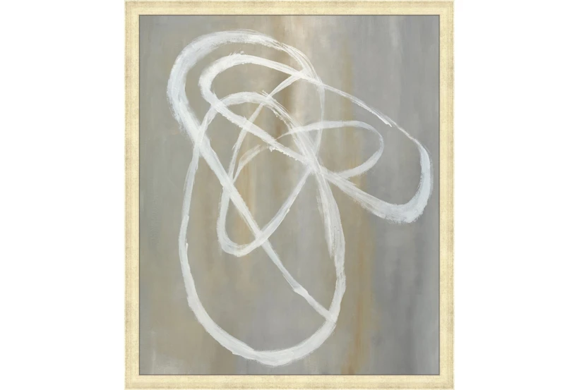 22X26 Abstract Swish With Gold Champagne Frame - 360