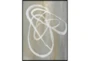 32X42 Abstract Swish With Black Frame - Signature