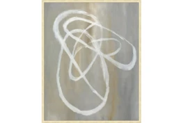 42X52 Abstract Swish With Gold Champagne Frame