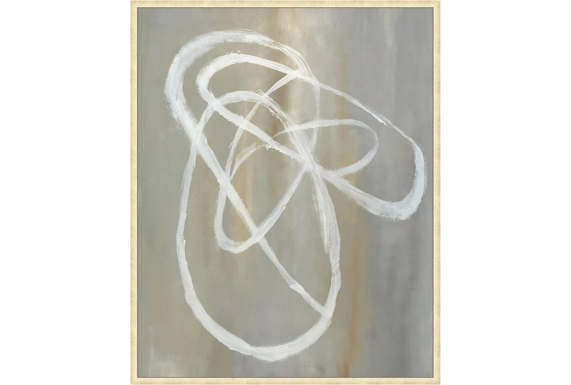 42X52 Abstract Swish With Gold Champagne Frame - 360