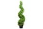 46 Inch Indoor/Outdoor Uv Protected Boxwood Spiral Topiary Tree With Battery Operated Lights - Signature