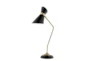28 Inch Black + Brass Metal Angular Shade Desk Task Lamp - Signature