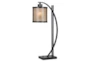 26 Inch White Mica + Metal Table Lamp - Signature