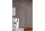 72 Inch Black Dark Bronze Metal 5-Light Arc Floor Lamp With Integrated Led + 3 Way Switch - Room