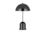 20 Inch Black Metal Mushroom Dome Table Lamp With Touch Sensor Switch - Signature