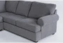 Hampstead Graphite 139" 2 Piece Sectional with Left Arm Facing Sofa - Detail