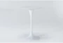 Vera Round White Marble Bar Table - Signature