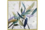 38X38 Multi Color Leaves With Gold Frame  - Signature