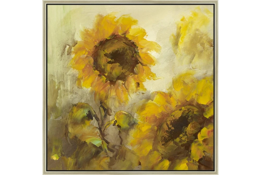 38X38 Sunflowers With Champagne Frame 