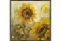 38X38 Sunflowers With Espresso Frame  - Signature