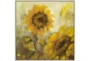 38X38 Sunflowers With Birch Frame  - Signature