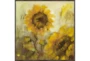 47X47 Sunflowers With Espresso Frame  - Signature