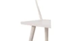 Off-White Solid Oak Counter Stool - Detail
