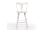 Off-White Solid Oak Counter Stool - Front