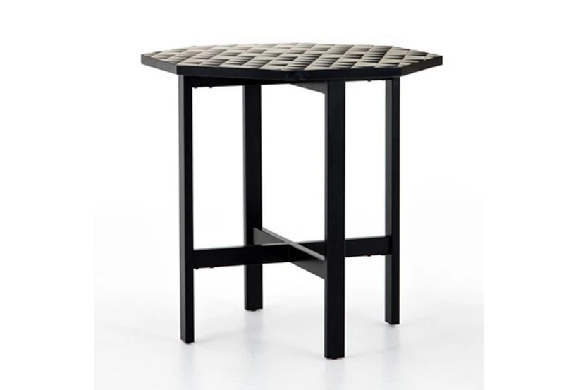 Black + White Mosaic Outdoor Counter Height Table - 360