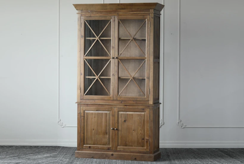 Natural Reclaimed Pine Tall Cabinet - 360