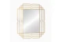 39 Inch Gold Metal Rectangular Mirror - Signature