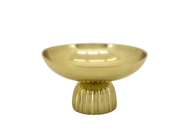 11" Gold Decorative Fruit Bowl