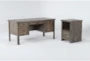 Ducar II 2 Piece Office Set With Executive Desk + File Cabinet - Signature