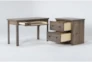 Ducar II 2 Piece Office Set With Writing Desk + Lateral File - Storage