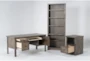 Ducar Ii 3 Piece Office Set With Executive Desk, File Cabinet + Bookcase - Side