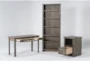 Ducar II 3 Piece Office Set With Writing Desk, File Cabinet + Bookcase - Side