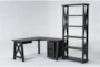 Jaxon 3 Piece Office Set With L-Shaped Desk, Mobile Filing Cabinet + 82" Bookcase - Signature