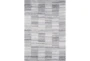5'3"X7'6" Rug-Ombre Grid Shag Grey - Signature