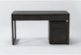 Pierce Espresso 2 Piece Office Set With 56" Writing Desk + Mobile Filing Cabinet - Signature