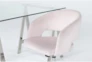 2 Piece Office Set With Anika Desk + Phoebe Blush Pink Office Chair - Detail