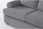 Hampstead Graphite 99" Sofa with Reversible Chaise - Detail