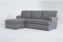 Hampstead Graphite 99" Sofa with Reversible Chaise - Side