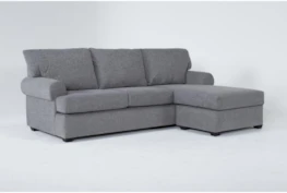 Hampstead Graphite 97" Sofa With Reversible Chaise