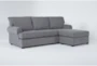 Hampstead Graphite 99" Sofa with Reversible Chaise - Signature