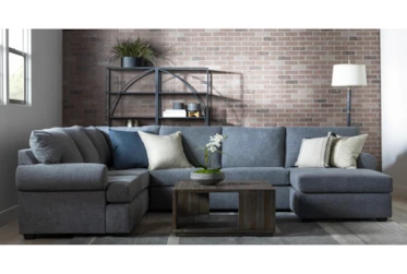 Hampstead Graphite 140" 2 Piece Sectional With Left Arm Facing Chaise