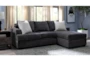 Bonaterra Charcoal 97" Sofa with Reversible Chaise - Room