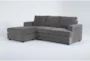 Bonaterra Charcoal 97" Sofa with Reversible Chaise - Side