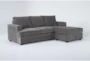 Bonaterra Charcoal 97" Sofa With Reversible Chaise - Signature