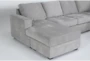 Bonaterra Dove 127" 2 Piece Sectional with Left Arm Facing Sofa Chaise - Detail