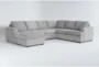 Bonaterra Dove 127" 2 Piece Sectional with Left Arm Facing Sofa Chaise - Signature