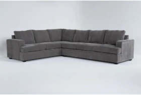 Bonaterra Charcoal 127" 2 Piece Sectional With Right Arm Facing Sofa