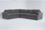 Bonaterra Charcoal 127" 2 Piece Sectional with Right Arm Facing Sofa - Signature