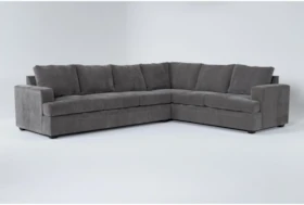 Bonaterra Charcoal 127" 2 Piece Sectional With Left Arm Facing Sofa
