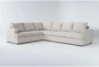 Bonaterra Sand 127" 2 Piece Sectional with Right Arm Facing Sofa - Signature